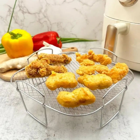 Grille de cuisson empilable en acier inoxydable pour Air Fryer